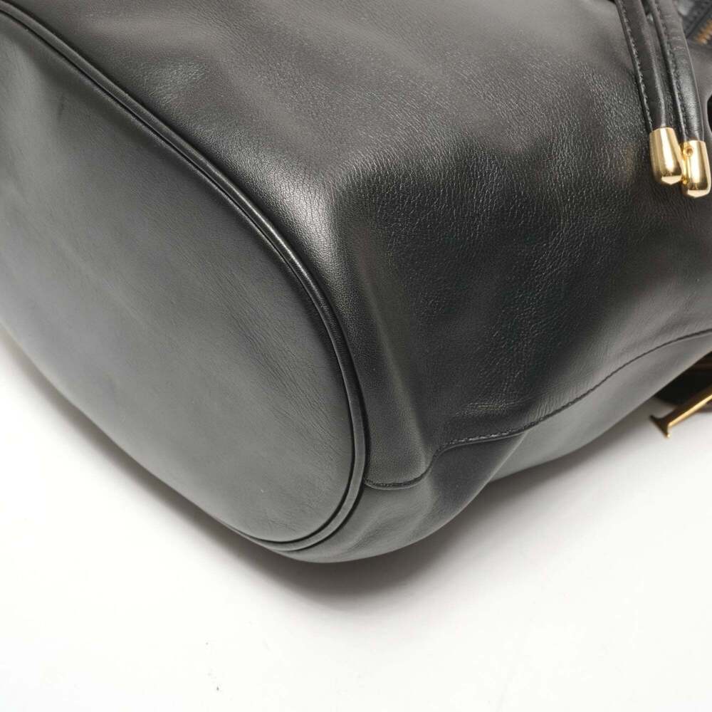 CHRISTIAN DIOR Black Leather Shoulder Bag - Picture 8 of 16